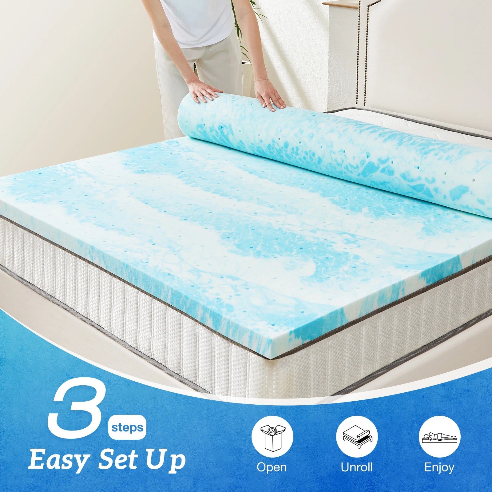 Koraline Memory Foam Mattress Topper